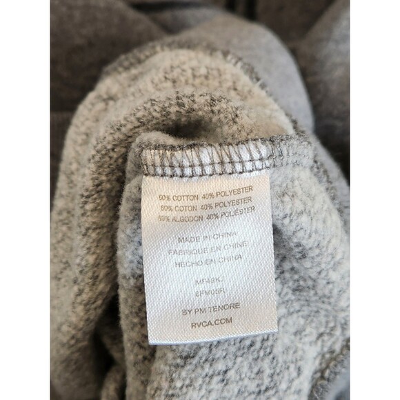 RVCA Sweatshirt Men's L Gray Long Sleeve Crewneck Pullover VA Logo Cotton Blend - Picture 5 of 5